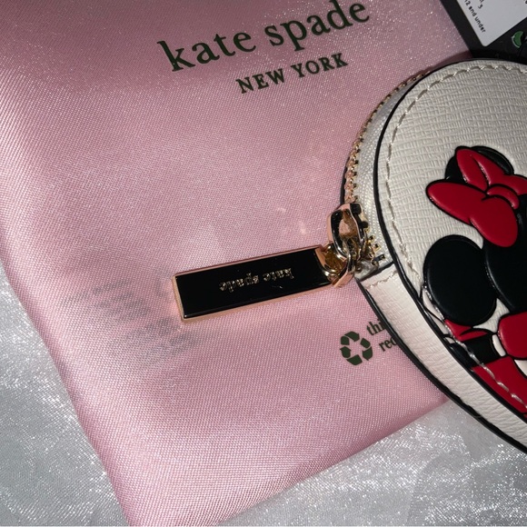Kate Spade Disney X Mickey and Minnie Keychain Coin Purse, NWT - Picture 7 of 9